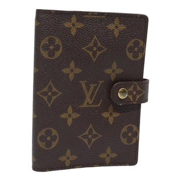 LOUIS VUITTON Monogram Agenda PM Day Planner Cover R20005 LV Auth 83768