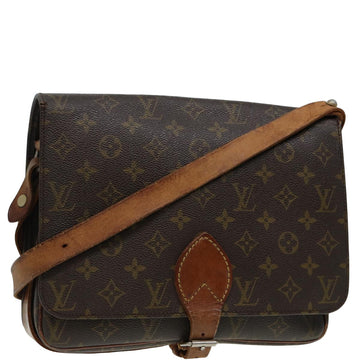 LOUIS VUITTON Monogram Cartouchiere GM Shoulder Bag M51252 LV Auth 83786