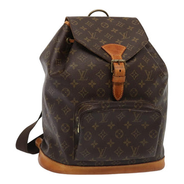 LOUIS VUITTON Monogram Montsouris GM Backpack M51135 LV Auth 83796