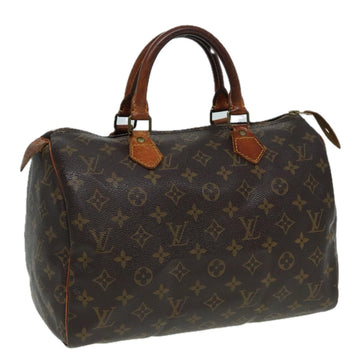 LOUIS VUITTON Monogram Speedy 30 Hand Bag M41526 LV Auth 83799