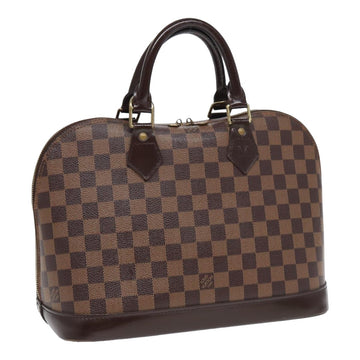 LOUIS VUITTON Damier Ebene Alma Hand Bag N51131 LV Auth 83830