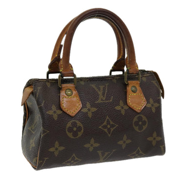 LOUIS VUITTON Monogram Mini Speedy Hand Bag M41534 LV Auth 83849