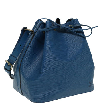 LOUIS VUITTON Epi Petit Noe Shoulder Bag Blue M44105 LV Auth 83873