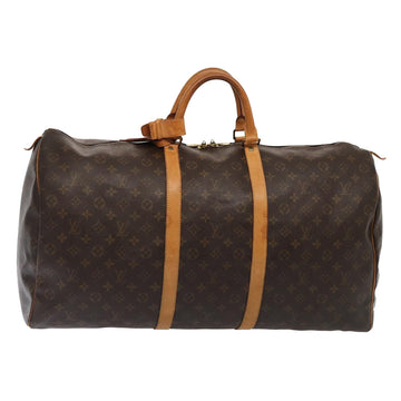 LOUIS VUITTON Monogram Keepall 60 Boston Bag M41422 LV Auth 83920