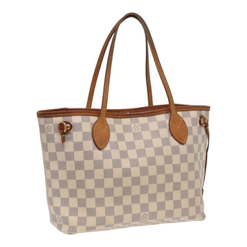 LOUIS VUITTON Damier Azur Neverfull PM Tote Bag N41362 LV Auth 83985