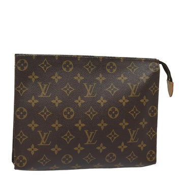 LOUIS VUITTON Monogram Poche Toilette 26 Pouch M47542 LV Auth 83995