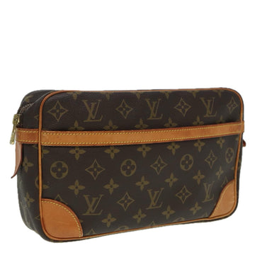 LOUIS VUITTON Monogram Compiegne 28 Clutch Bag M51845 LV Auth 84002