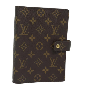 LOUIS VUITTON Monogram Agenda MM Day Planner Cover R20105 LV Auth 84021