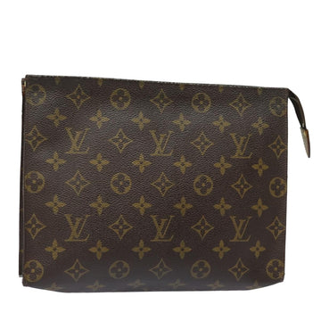 LOUIS VUITTON Monogram Poche Toilette 26 Pouch M47542 LV Auth 84025