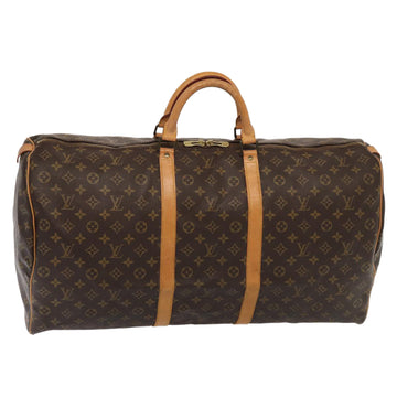 LOUIS VUITTON Monogram Keepall 60 Boston Bag M41422 LV Auth 84033