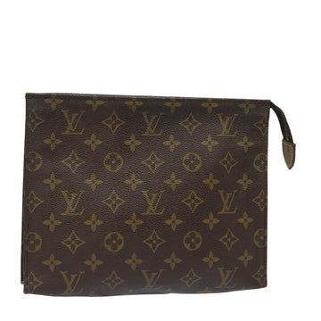 LOUIS VUITTON Monogram Poche Toilette 26 Pouch M47542 LV Auth 84056