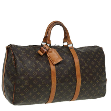 LOUIS VUITTON Monogram Keepall Bandouliere 50 Boston Bag M41416 LV Auth 84057