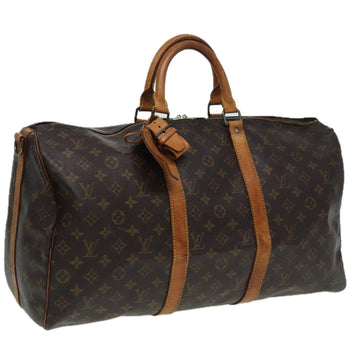 LOUIS VUITTON Monogram Keepall Bandouliere 50 Boston Bag M41416 LV Auth 84058