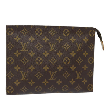 LOUIS VUITTON Monogram Poche Toilette 26 Pouch M47542 LV Auth 84067