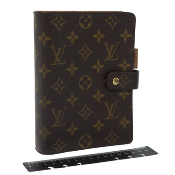 LOUIS VUITTON Monogram Agenda MM Day Planner Cover R20105 LV Auth 84086