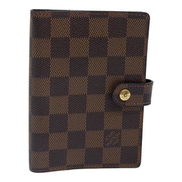 LOUIS VUITTON Damier Ebene Agenda PM Day Planner Cover R20700 LV Auth 84105