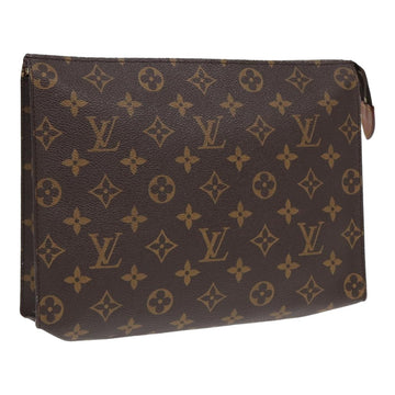 LOUIS VUITTON Monogram Poche Toilette 26 Pouch M47542 LV Auth 84118