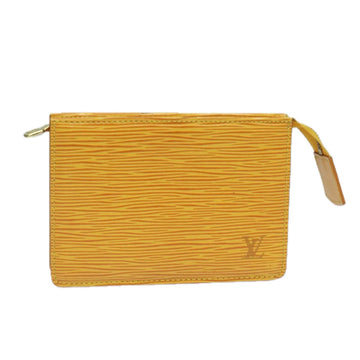 LOUIS VUITTON Epi Poche Toilette 15 Pouch Yellow LV Auth 84125