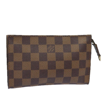 LOUIS VUITTON Damier Ebene Marais Pouch LV Auth 84130