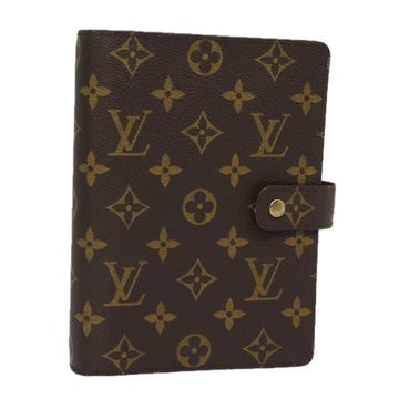 LOUIS VUITTON Monogram Agenda MM Day Planner Cover R20105 LV Auth 84133