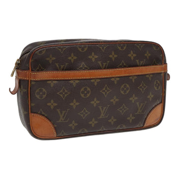 LOUIS VUITTON Monogram Compiegne 28 Clutch Bag M51845 LV Auth 84142