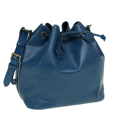 LOUIS VUITTON Epi Petit Noe Shoulder Bag Blue M44105 LV Auth 84178