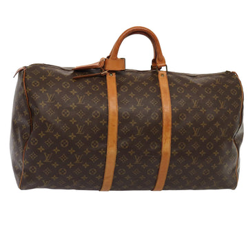 LOUIS VUITTON Monogram Keepall 60 Boston Bag M41422 LV Auth 84200