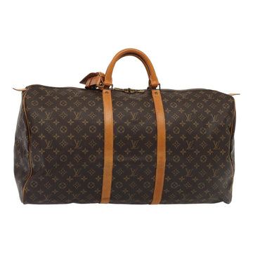 LOUIS VUITTON Monogram Keepall 60 Boston Bag M41422 LV Auth 84203