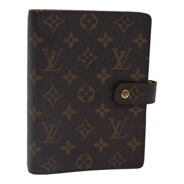 LOUIS VUITTON Monogram Agenda MM Day Planner Cover R20105 LV Auth 84252