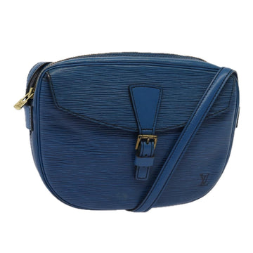 LOUIS VUITTON Epi June Feuille Shoulder Bag Blue M52155 LV Auth 84264