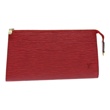 LOUIS VUITTON Epi Pochette Accessoires Accessory Pouch Red M52987 LV Auth 84307