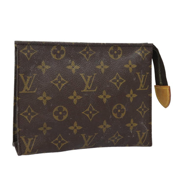 LOUIS VUITTON Monogram Poche Toilette 19 Pouch M47544 LV Auth 84308