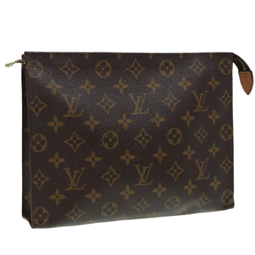 LOUIS VUITTON Monogram Poche Toilette 26 Pouch M47542 LV Auth 84320