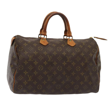 LOUIS VUITTON Monogram Speedy 35 Hand Bag M41524 LV Auth 84332