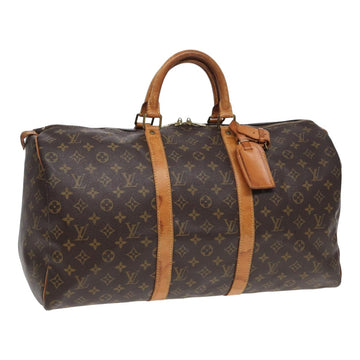 LOUIS VUITTON Monogram Keepall 50 Boston Bag M41426 LV Auth 84334