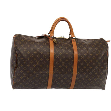 LOUIS VUITTON Monogram Keepall 60 Boston Bag M41422 LV Auth 84335