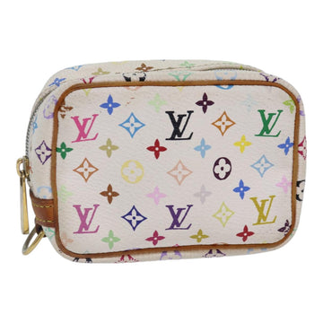 LOUIS VUITTON Monogram Multicolor Trousse Wapity Pouch White M58033 Auth 84344