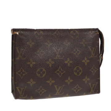 LOUIS VUITTON Monogram Poche Toilette 19 Pouch M47544 LV Auth 84359