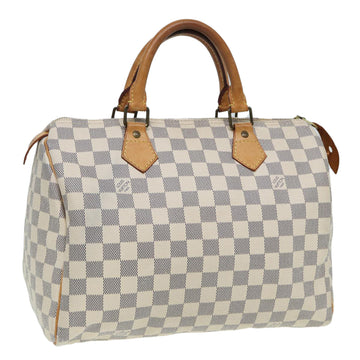 LOUIS VUITTON Damier Azur Speedy 30 Hand Bag N41533 LV Auth 84407