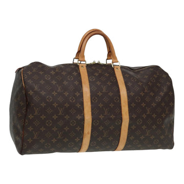 LOUIS VUITTON Monogram Keepall 55 Boston Bag M41424 LV Auth 84412