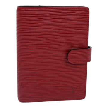 LOUIS VUITTON Epi Agenda PM Day Planner Cover Red R20057 LV Auth 84461