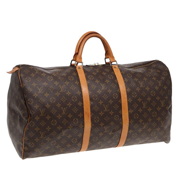 LOUIS VUITTON Monogram Keepall 60 Boston Bag M41422 LV Auth 84489