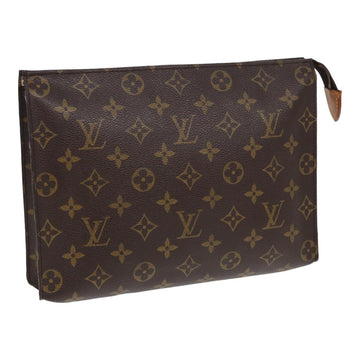 LOUIS VUITTON Monogram Poche Toilette 26 Pouch M47542 LV Auth 84598