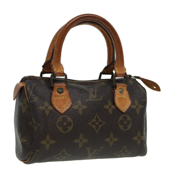 LOUIS VUITTON Monogram Mini Speedy Hand Bag M41534 LV Auth 84629