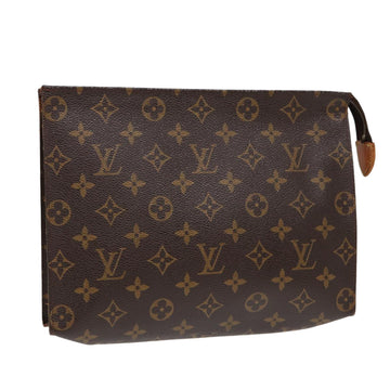 LOUIS VUITTON Monogram Poche Toilette 26 Pouch M47542 LV Auth 84635