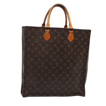 LOUIS VUITTON Monogram Sac Plat Hand Bag M51140 LV Auth 84652