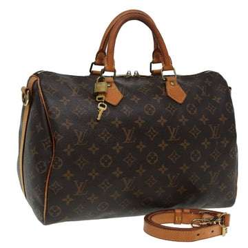 LOUIS VUITTON Monogram Speedy Bandouliere 35 Hand Bag M41111 LV Auth 84743