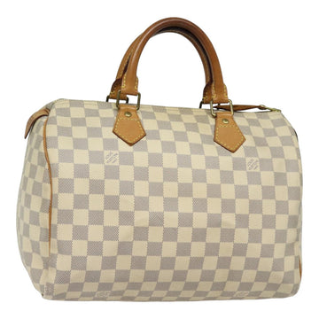 LOUIS VUITTON Damier Azur Speedy 30 Hand Bag N41533 LV Auth 84796