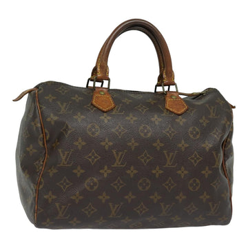 LOUIS VUITTON Monogram Speedy 30 Hand Bag M41526 LV Auth 84799