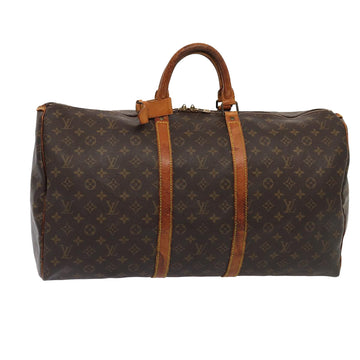 LOUIS VUITTON Monogram Keepall 55 Boston Bag M41424 LV Auth 84808